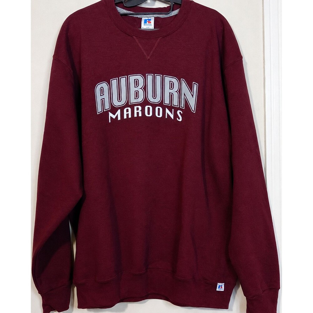 Vintage Russell Athletic Auburn Maroons Sweatshirt Mens XXL Maroon Crewneck